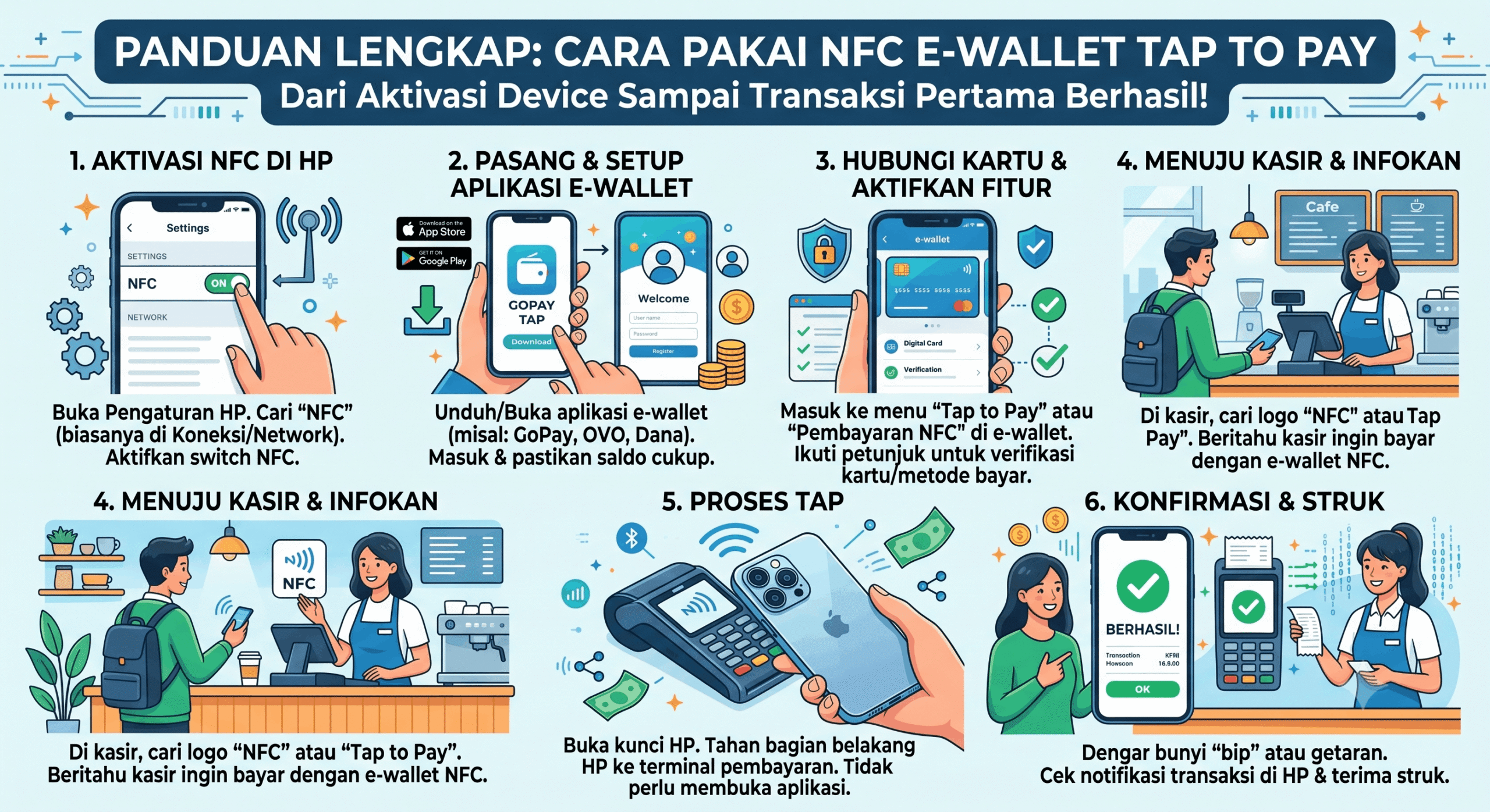 Bebas Ribet Uang Kembalian dengan Integrasi NFC dan Dompet Digital