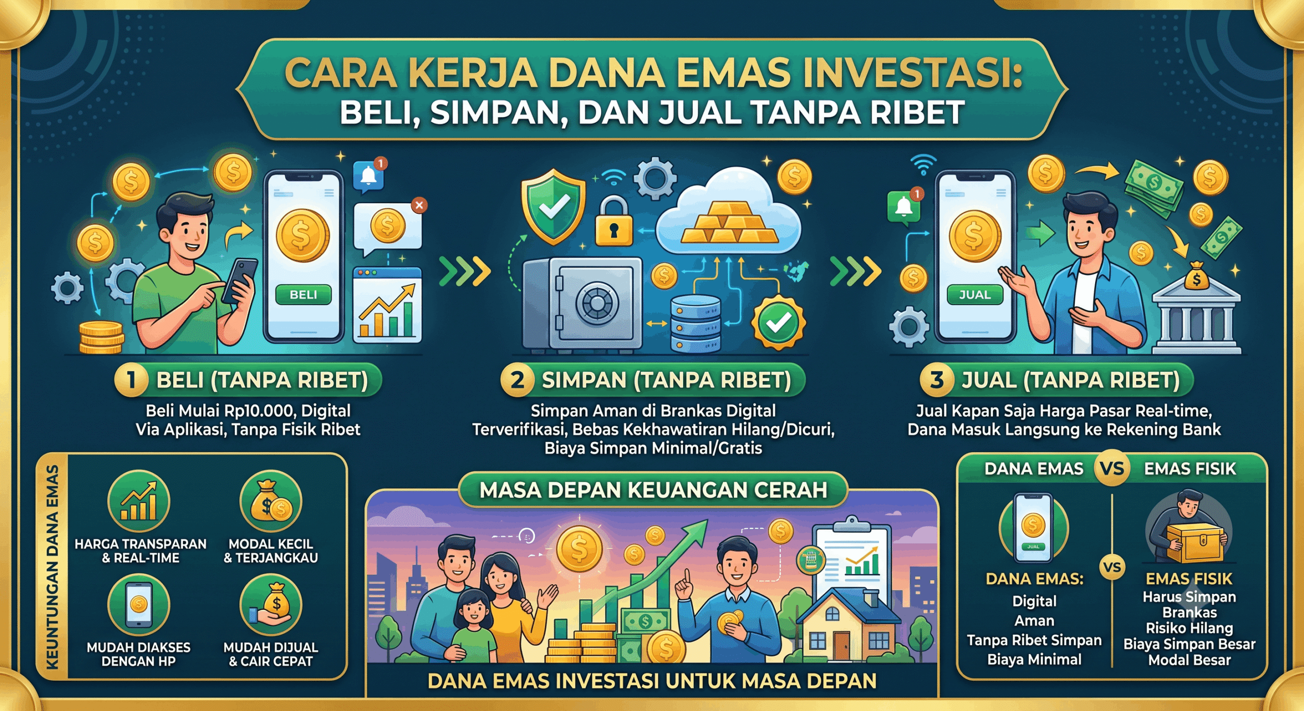 Cara Membaca Grafik Kenaikan Harga Dana Emas Agar Tidak Rugi Saat Jua