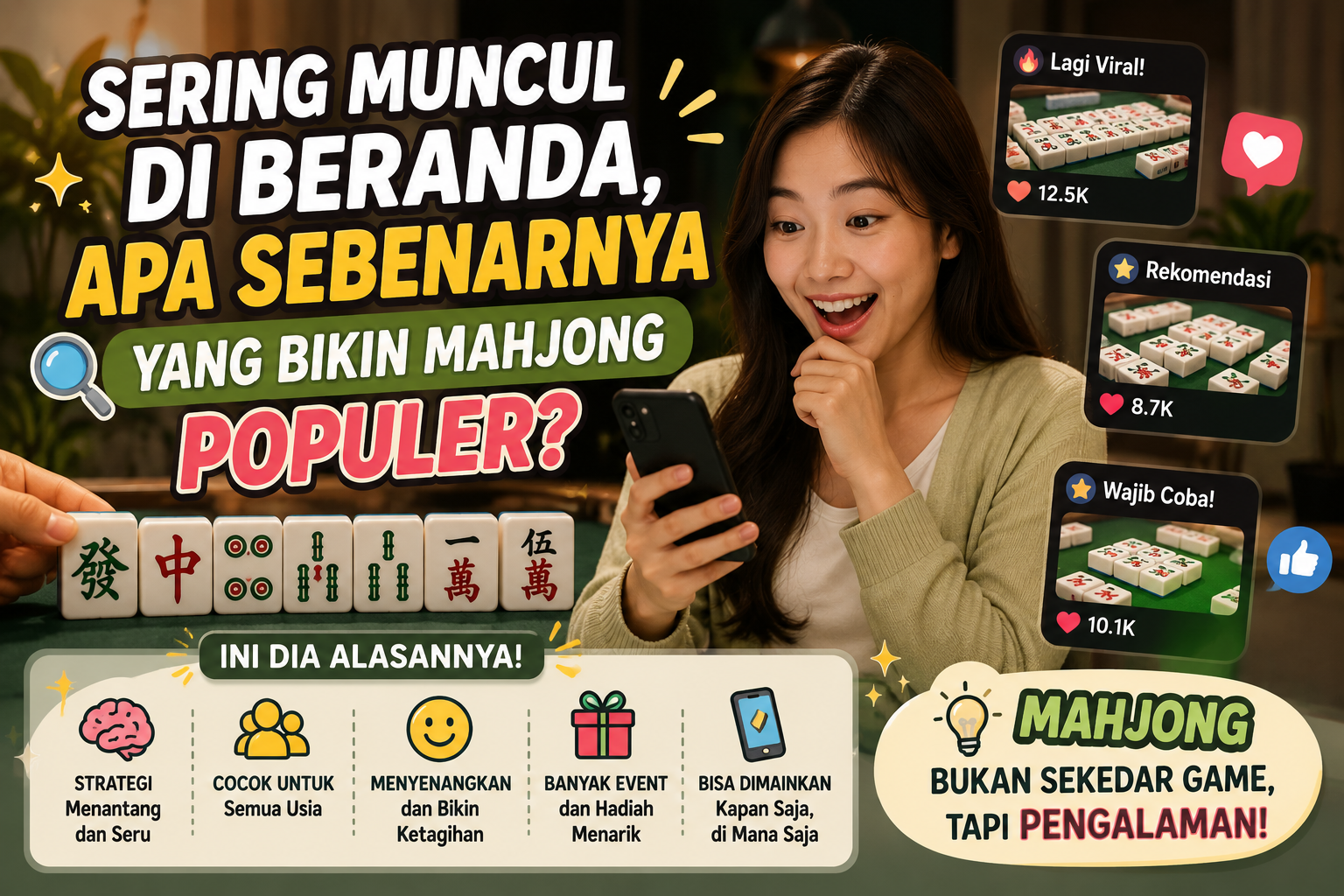 Sering Muncul di Beranda, Apa Sebenarnya yang Bikin Mahjong Populer?