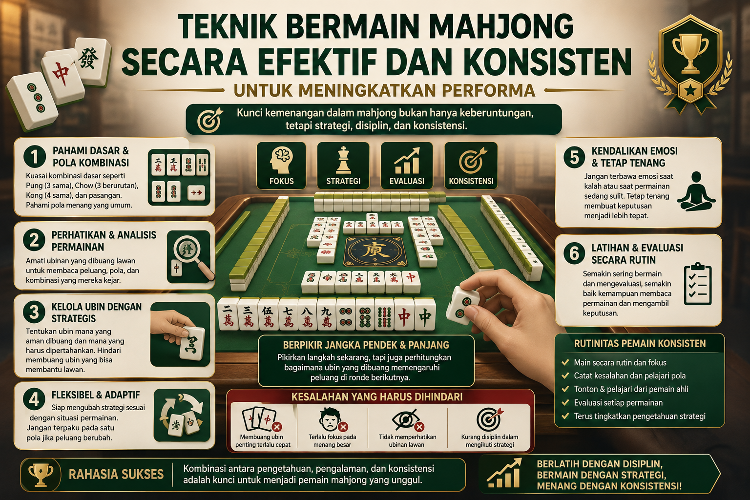 Teknik Bermain Mahjong Secara Efektif dan Konsisten untuk Meningkatkan Performa